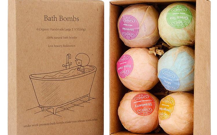 Custom Bath bomb packaging boxes