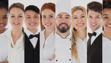 Photo of Different types of staff at a restaurant