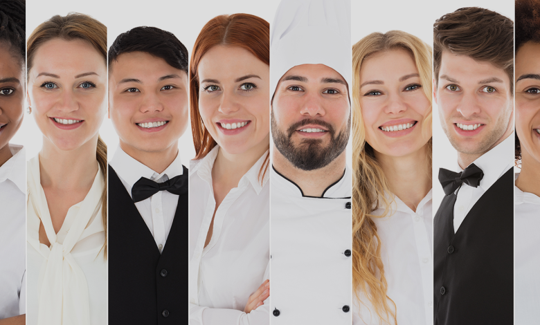 different types of restaurant staff